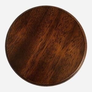 World of Gorham Vintage Wooden Display Stand Base Brown 6x6 Figurine Pedestal